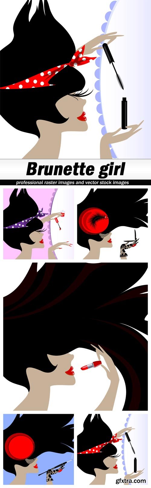 Brunette girl - 5 EPS
