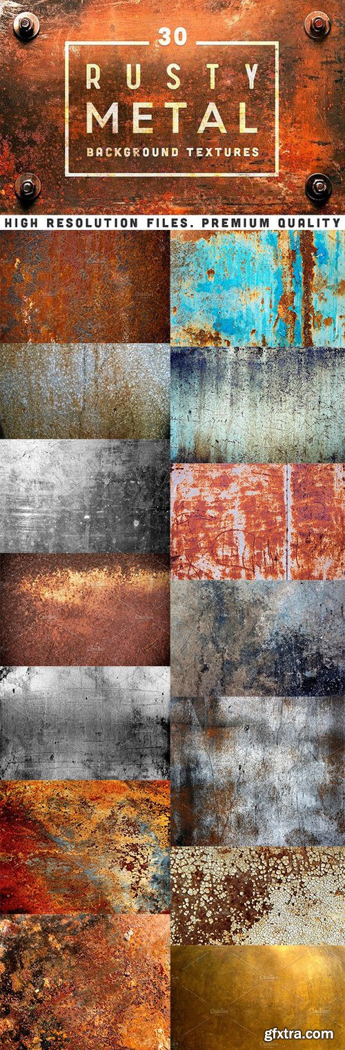CM - 30 Rusty Metal Background Textures 1277740