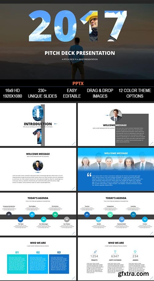 GraphicRiver - 2017 Pitch Deck PowerPoint Presentation Template - 19399795
