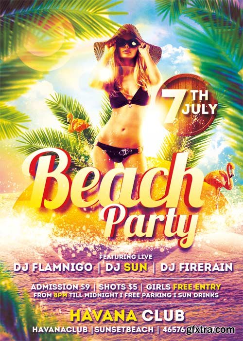 Beach Party V22 Flyer Template