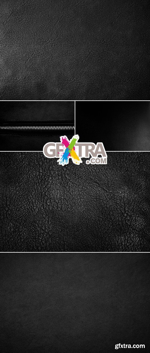 Stock Photo - Black Leather Textures 2
