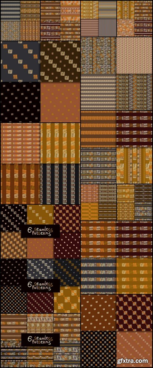 Brown checkered abstract backgrounds 15X EPS