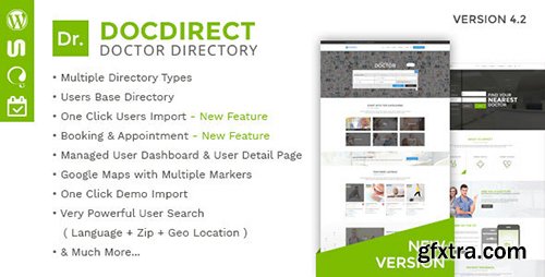 ThemeForest - DocDirect v4.2 - Responsive Directory WordPress Theme for Doctors and Healthcare Profession - 16089820