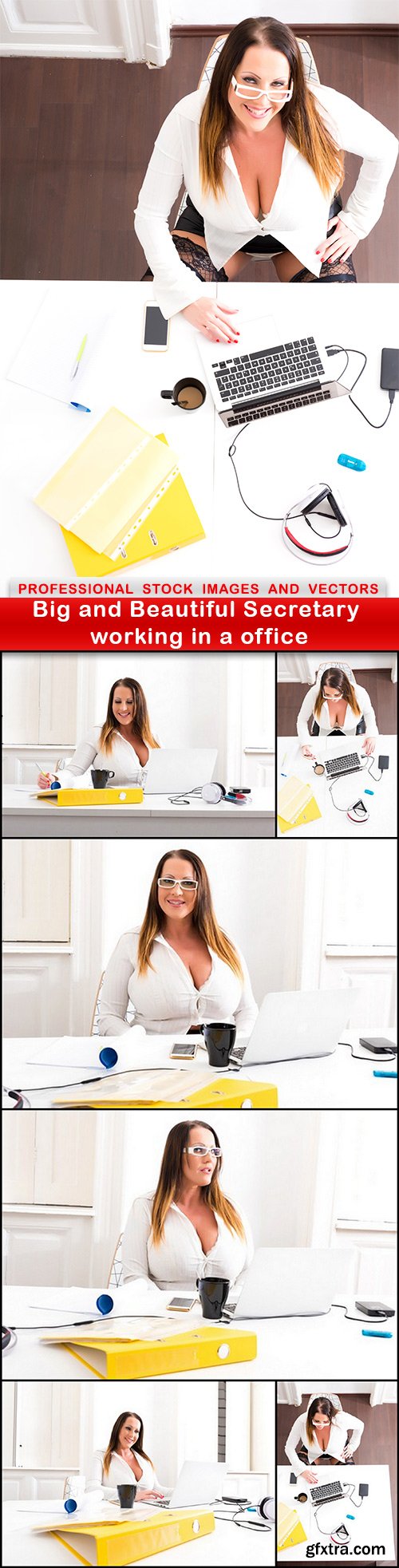 Big and Beautiful Secretary working in a office - 7 UHQ JPEG