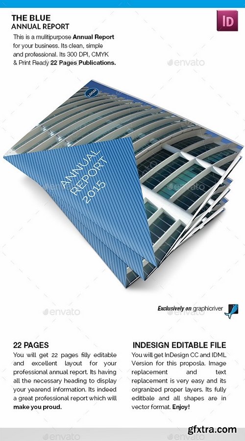 GraphicRiver - The Blue Annual Report 9149949