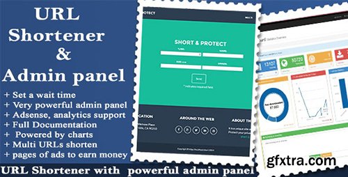 CodeCanyon - URL Shortener with Ads and Powerful Admin Panel v1.8.6 - 9612725