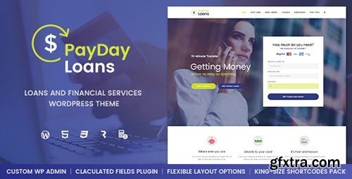 ThemeForest - Payday Loans v1.0.3 - Banking, Loan Business and Finance WordPress Theme - 17489285