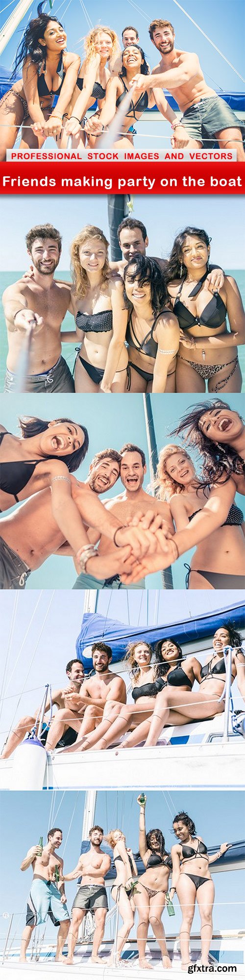 Friends making party on the boat - 5 UHQ JPEG