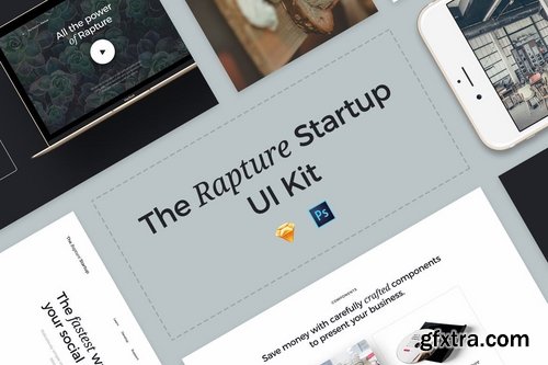 GraphicRiver - The Rapture Startup UI Kit 19467123