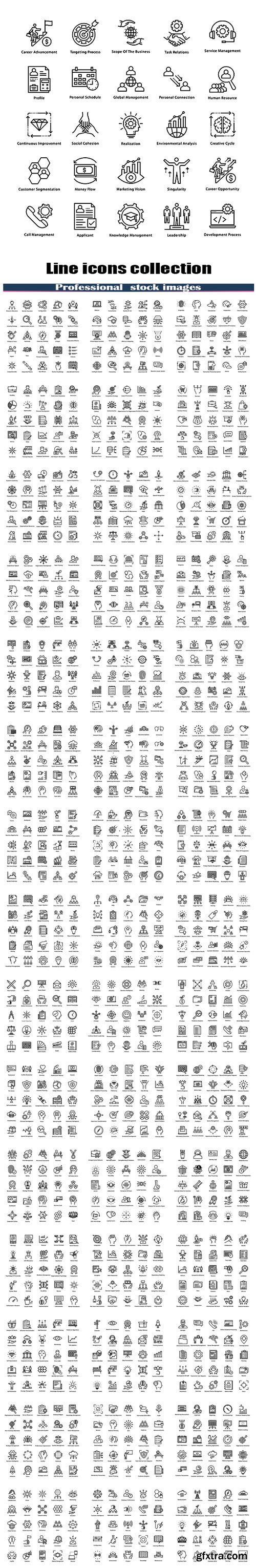 Line icons collection