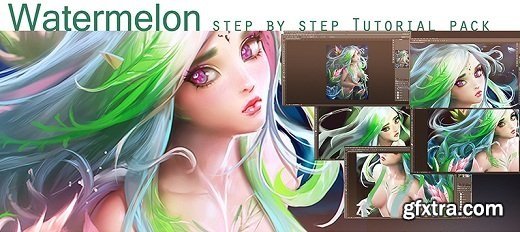Gumroad - Watermelon Faerie Step by Step Tutorial Pack
