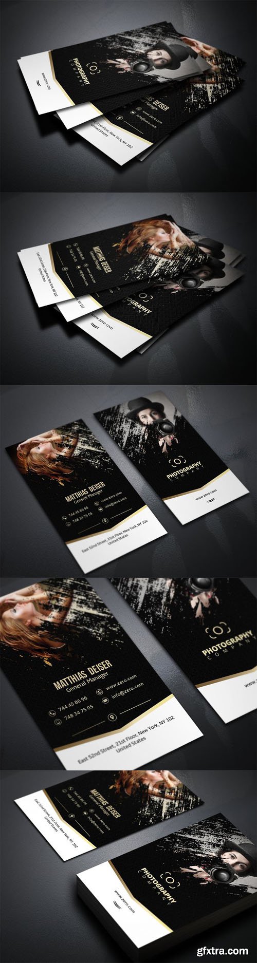 Gold Photography Business Card