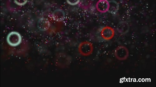 Colored particles and circles