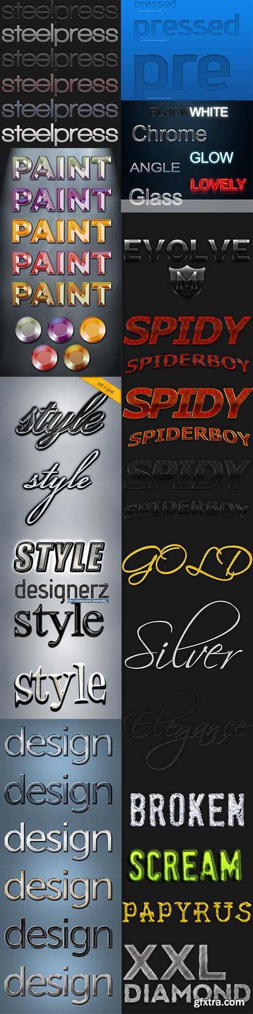 Different styles for photoshop