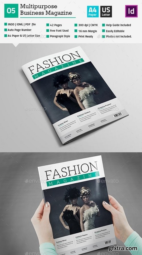 GraphicRiver - Fashion Magazine Template - InDesign 42 Page_V5 10954902
