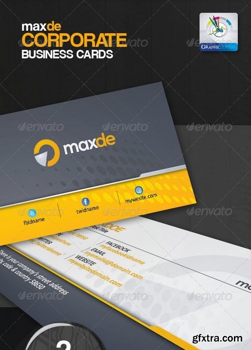 GraphicRiver - Maxde Corporate Clean Business Card 3077792