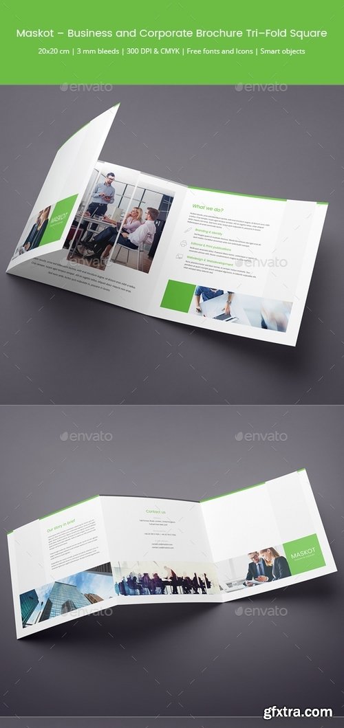 GraphicRiver - Maskot – Business and Corporate Brochure Tri-Fold Square 16999327
