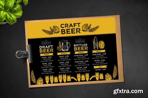 GraphicRiver - Beer Menu Template 15896161