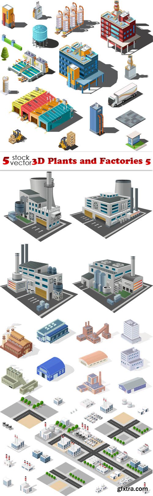 Vectors - 3D Plants and Factories 5