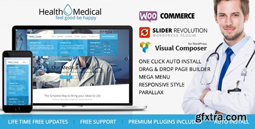 ThemeForest - Health & Medical v1.9 - WordPress Theme for Medicine - 9452706