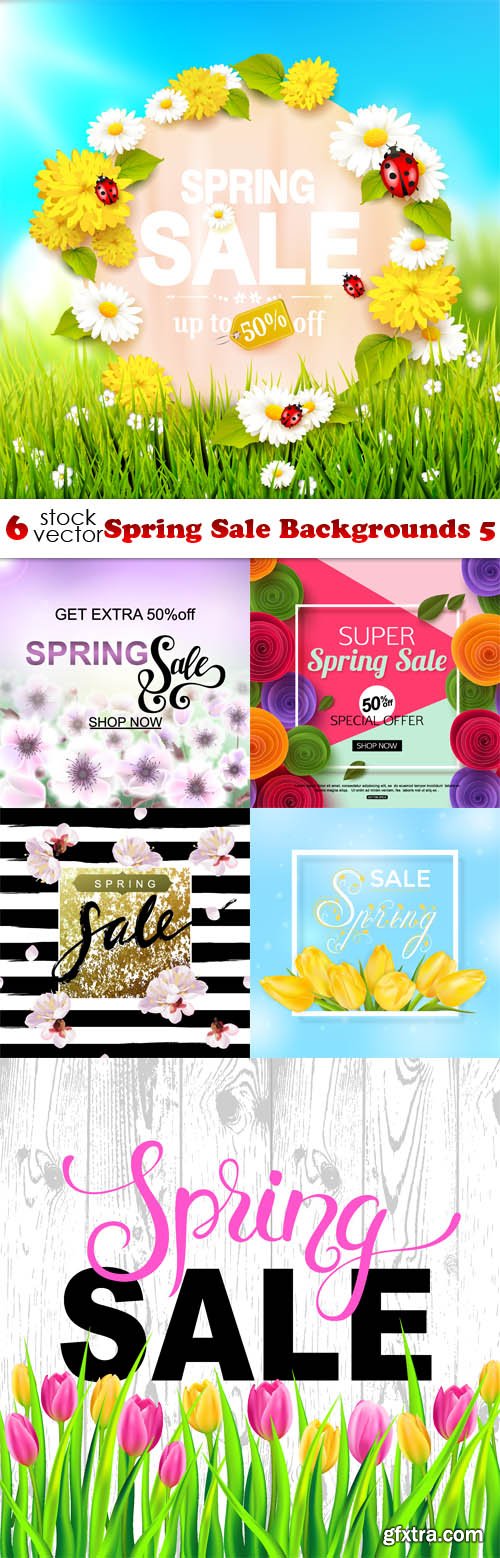Vectors - Spring Sale Backgrounds 5