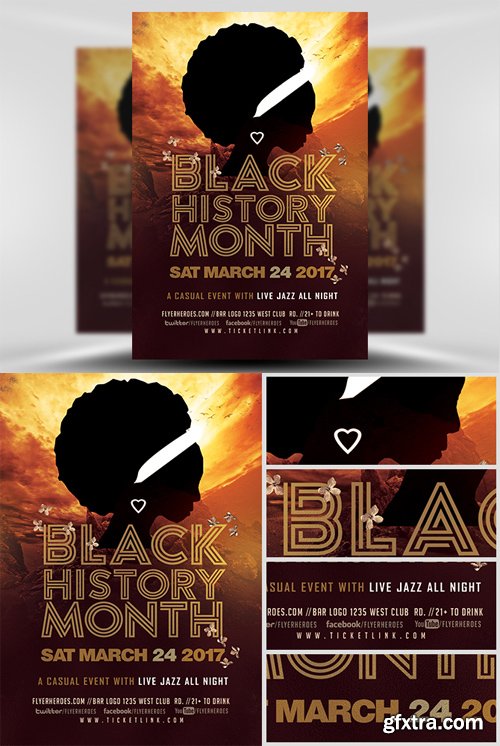 Black History Month Flyer Template v2