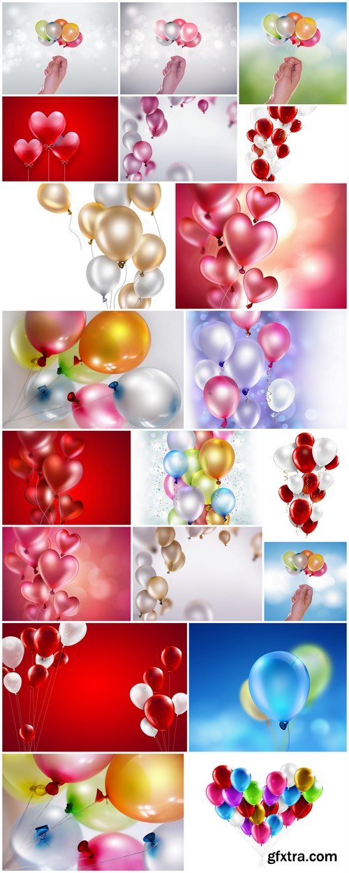 Bright colored balloons #2 20X JPEG