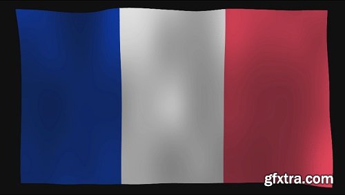 France Flag Loop 4K
