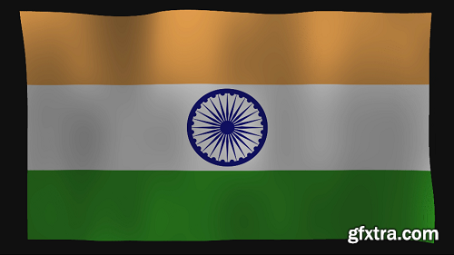 India Flag Loop 4K