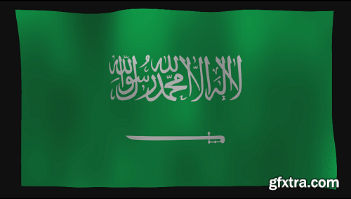 Saudi Arabia Flag Loop 4K