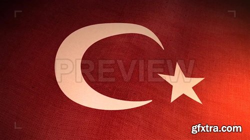 Realistic Turkish Flag