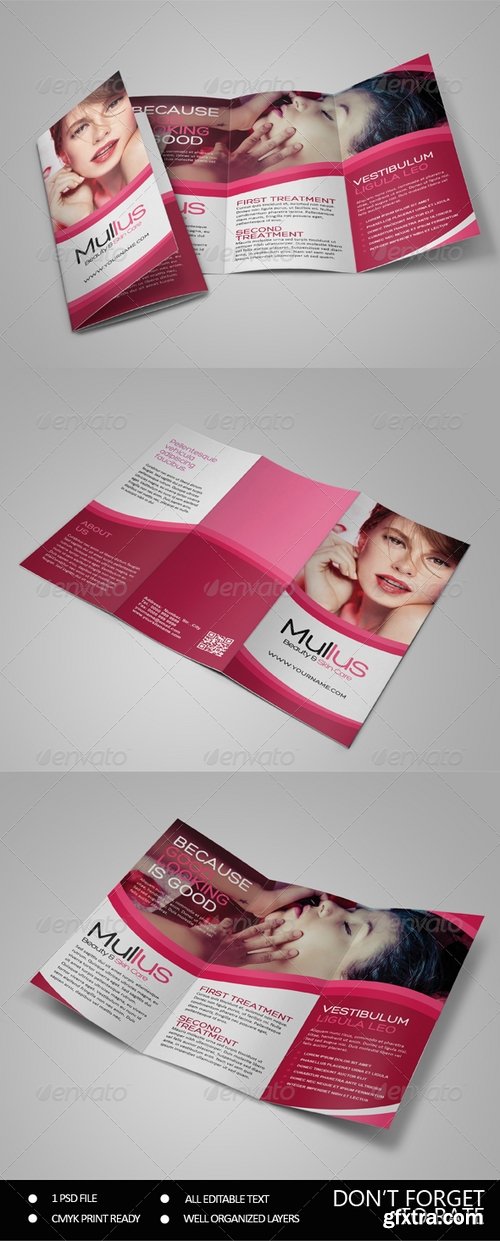 GraphicRiver - Beauty Care Trifold 7661266