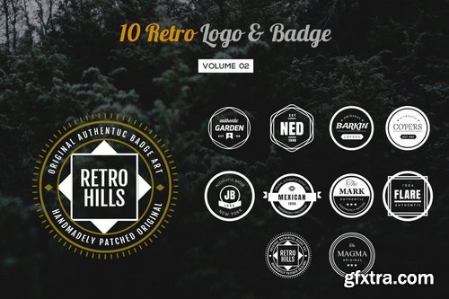 10 Retro Logo & Badge Volume 2