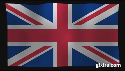 UK Flag Loop 4K