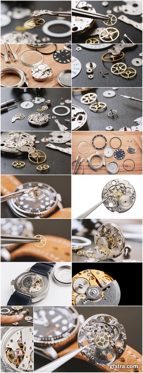 Parts of automatic wristwatch 17X JPEG