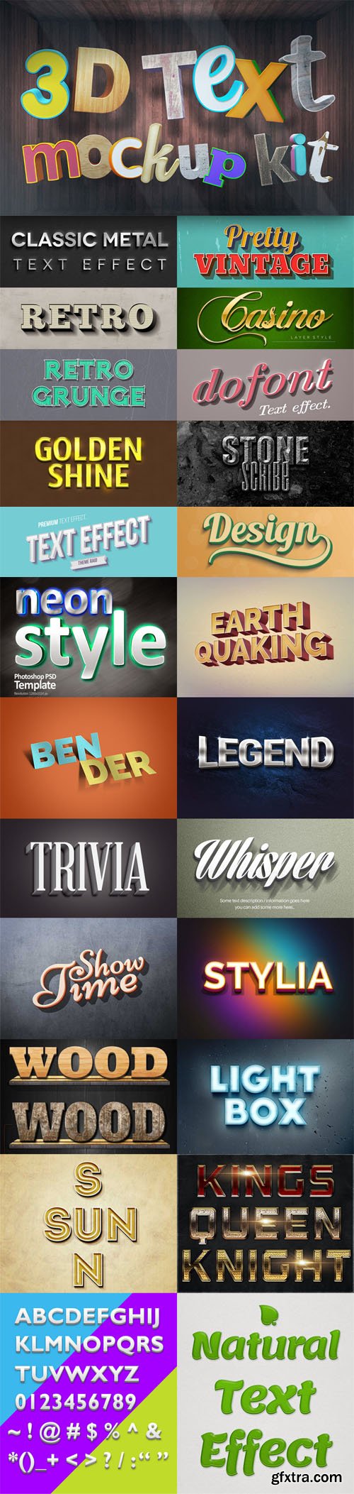 22 Photoshop Text Effects to Create Easy Text Styles