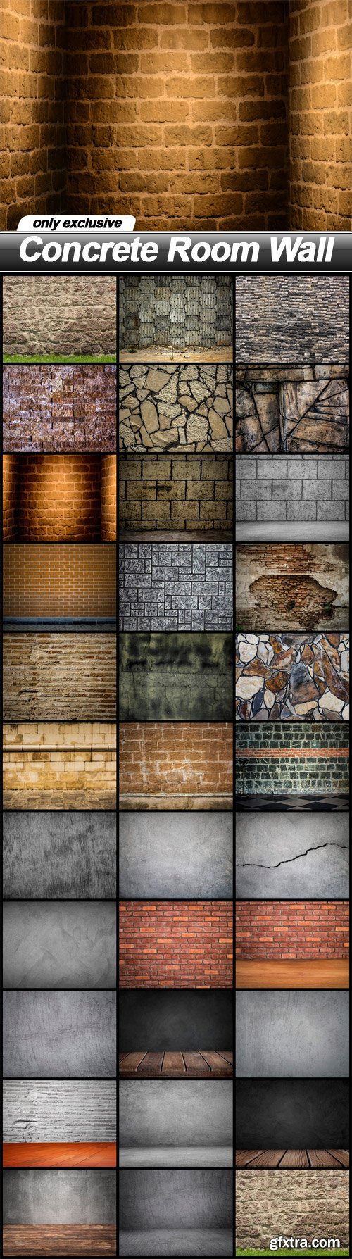 Concrete Room Wall - 32 UHQ JPEG
