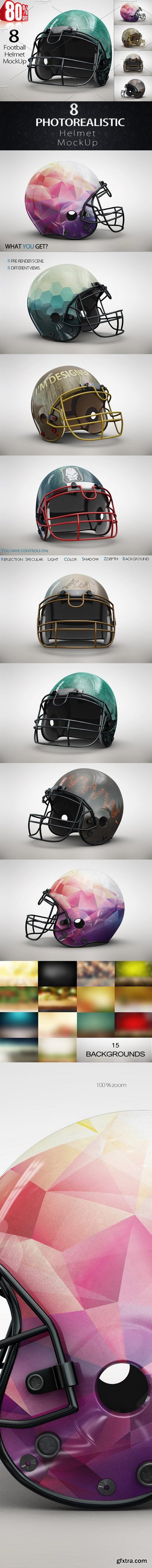 CM - Bundle Football Helmet MockUp 1349630