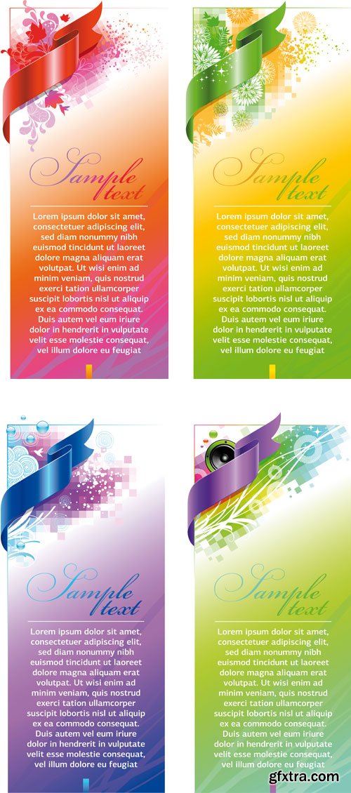 iStockPhoto - Abstract Banners with Ribbon 2xEPS