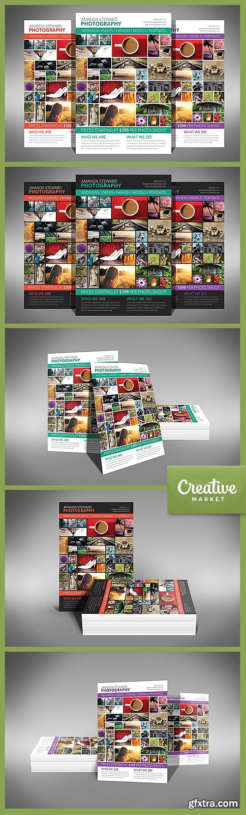 CreativeMarket - Photo Collage Flyer Template 9659
