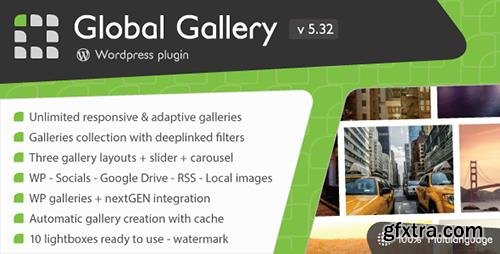 CodeCanyon - Global Gallery v5.312 - Wordpress Responsive Gallery - 3310108