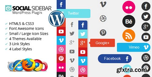 CodeGrape - Social Sidebar WordPress Plugin v8.0 - 9732