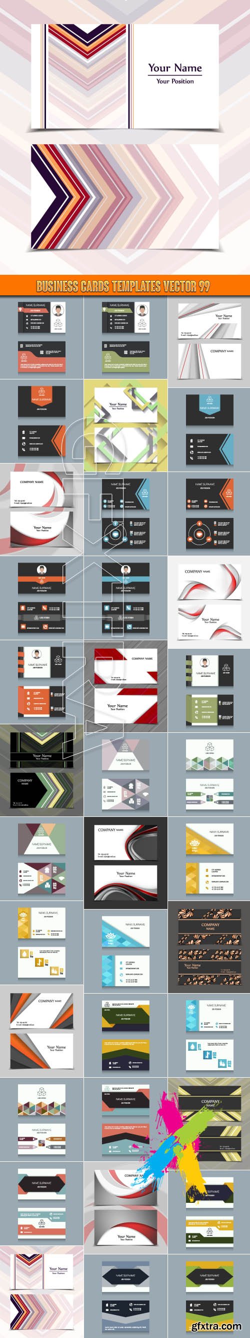 Business Cards Templates vector 99