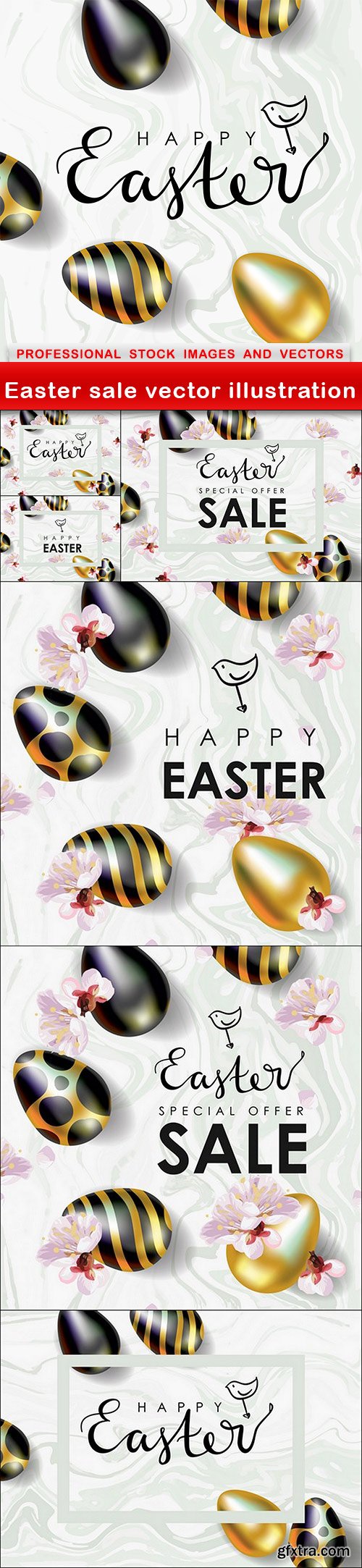 Easter sale vector illustration - 7 EPS