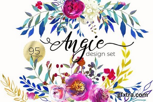 CM - Angie Bright Watercolor Floral Set 1164553