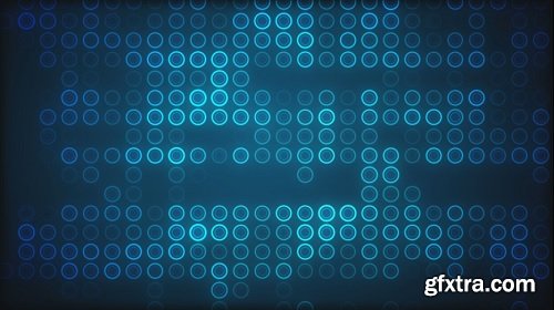 Blue circles in grid pattern 2