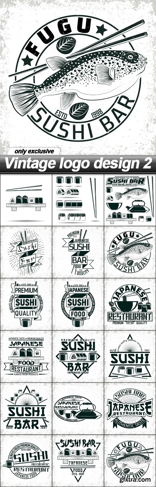 Vintage logo design 2 - 18 EPS