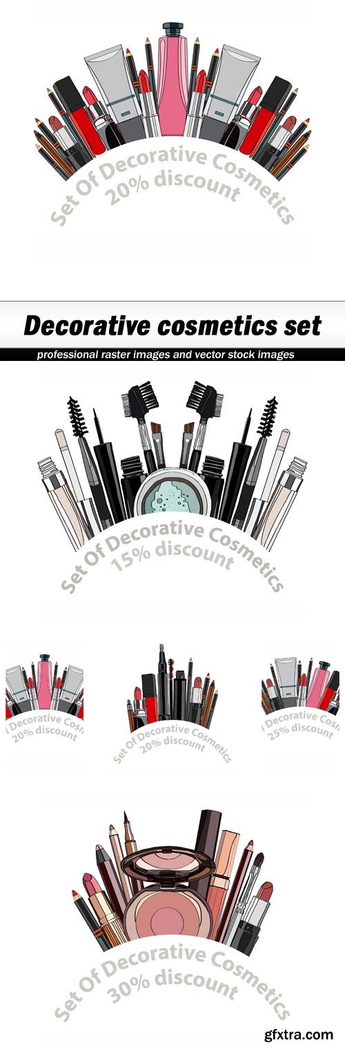 Decorative cosmetics set - 5 EPS