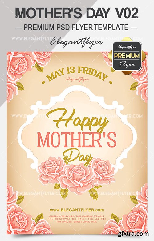 Mother’s Day V02 – Flyer PSD Template + Facebook Cover