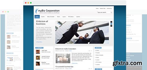 JoomShaper - MyBiz v1.6 - Joomla Business Template